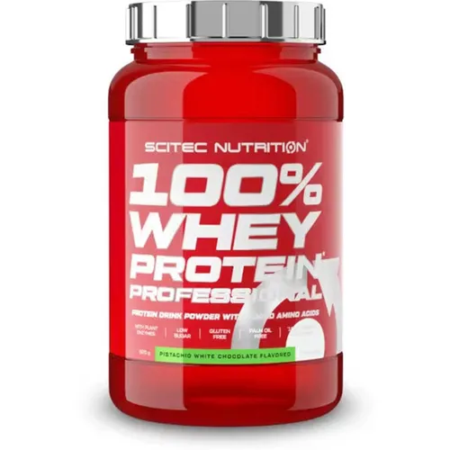 Scitec Nutrition 100% Whey Protein Professional 920g Pulver - Whey Protein Pulver mit leckerem Pistazien-Weißschokolade-Geschmack, ideal für Muskelaufbau und Regeneration, 89% hochwertige Molkenproteine für optimale Ergebnisse.