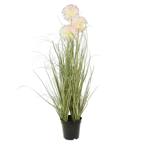 Künstliche Allium Zierlauch Kunstblume Deko-Blütenkugel Weiß 78cm - Sonstige Deko-Kunstblume mit 78 cm Höhe, pflegeleicht und langlebig für zeitlose Eleganz in jedem Raum.