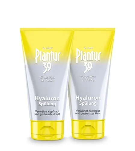 Plantur 39 Hyaluron-Spülung 2x150ml - Shampoos & Spülungen, pflegt Kopfhaut und gestresstes Haar mit Hyaluron für mehr Geschmeidigkeit und Vitalität.