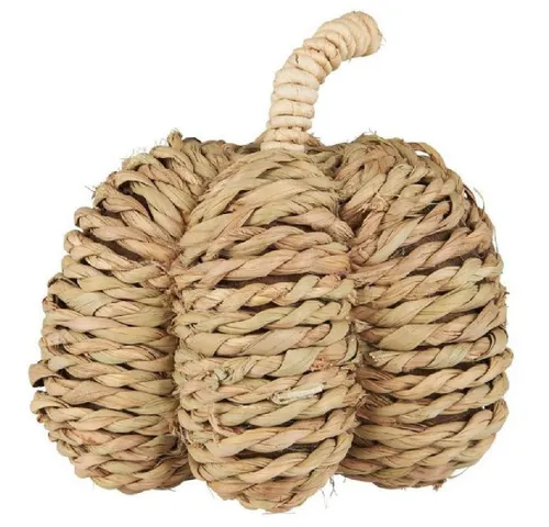 Ib Laursen Dekoobjekt Ib Laursen Dekorationsobjekt Kürbis aus Seegras Horzizontal (20cm)