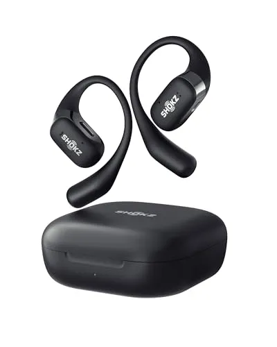 SHOKZ OpenFit True Wireless Earbuds - Kopfhörer mit Open-Ear Design für höchsten Komfort und Situationsbewusstsein. Genießen Sie 28 Stunden Laufzeit und schnelles Aufladen – ideal für Büro, Home Office und Aktivitäten.