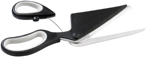 Rosenstein & Söhne Pizzaschere – Scharfe Klingen für perfekte Pizzastücke - Praktische Pizzaschere aus hochwertigem Edelstahl, schneidet sauber durch jede Pizza und dient gleichzeitig als Tortenheber. Ideales Küchenwerkzeug für müheloses Schneiden!