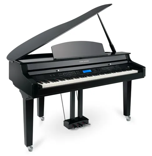 Classic Cantabile GP-A 810 Digitalflügel schwarz Hochglanz - Professioneller Digitalflügel mit 88 gewichteten Tasten, Bluetooth®-Streaming und umfangreichen Begleitfunktionen, ideal für anspruchsvolle Pianisten.