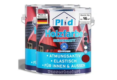 Holzfarbe 1,5l Schwedenrot - Schnelltrocknend für Innen & Außen - Farben & Lacke: Hochwertige Holzfarbe für ca. 16m², atmungsaktiv, UV- und witterungsbeständig, ideal für einfache Anwendung auf Holzflächen.