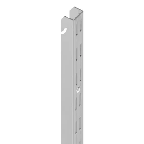 10013-00001= Twin Hängeschiene H 2000 mm weißalu Easy 32 Element System Regal