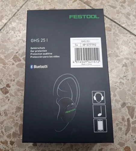Festool Gehörschutz GHS 25 I - Kabellose Bluetooth Gehörstöpsel, leicht und komfortabel für Profis in Werkstatt und Baustelle