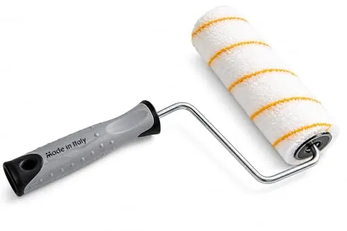 PENNELLIFICIO 2000 | Professionelle Walze für glatte Wände, aus Polyamid, rutschfester Gummigriff, für glatte und leicht raue Innenflächen, Gipskarton, Dispersionsfarben, Breite 20 cm