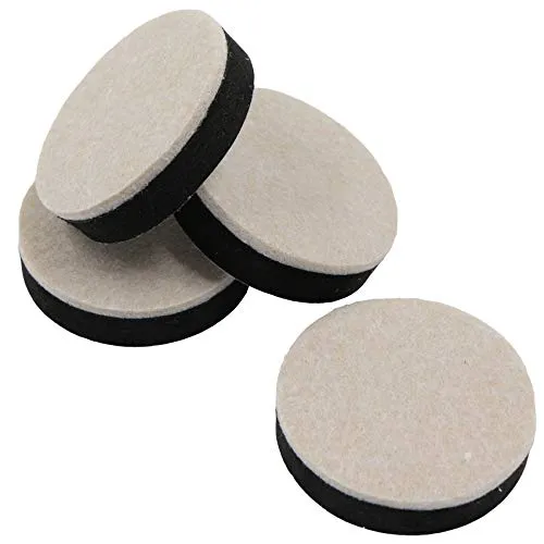 Möbelerhöhung Möbelfuss Betterhöhung Tischerhöher Möbelerhöher - 4er Set Durchmesser 63,5 mm Höhe 16,5 mm Runder Sofafuss Sockelfuss Erhöhte Höhe, Stille und Verschleißfestigkeit.