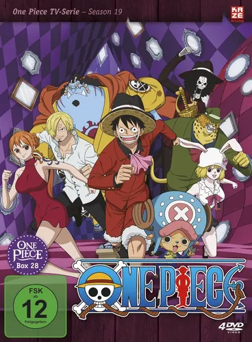 One Piece - TV-Serie - Box 28 (Episoden 829-853) [4 DVDs] - Filme: Erlebt die neuesten Abenteuer von Ruffy und seiner Crew in dieser spannenden Box mit 25 Episoden der erfolgreichsten Manga-Serie weltweit!