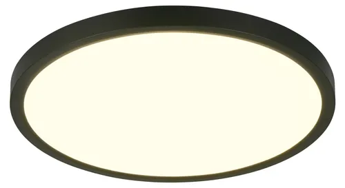 Deckenlampe mit Memoryfunktion – Moderne LED-Deckenleuchte in Schwarz, 40 cm