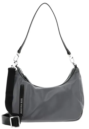 Mandarina Duck Damen Hunter Crossover, Smoked Pearl - Umhängetaschen – Funktionelle Schultertasche aus glänzendem Nylon, wandelbar in einen Rucksack, ideal für den sportlich-schicken Look.