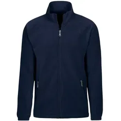 Trigema Herren Fleece Jacke, Blau (Navy 046), 4XL - Funktionsjacken mit hochwertiger Fleece-Qualität, innen und außen angeraut für optimalen Komfort und Wärme.