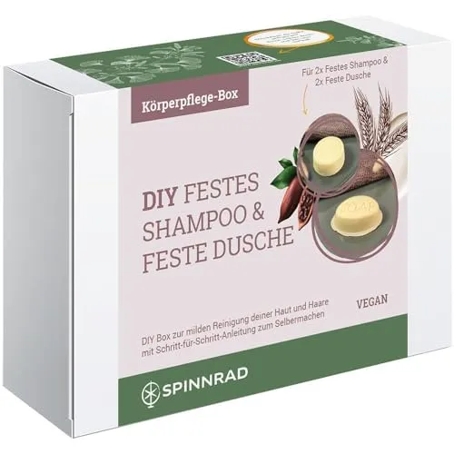 DIY Box Kosmetik zum Selbermachen, Festes Shampoo & Feste Dusche