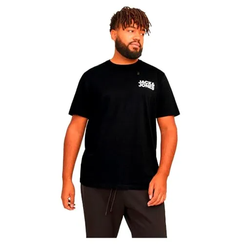 Jack & Jones PlusSize T-Shirt JJECORP LOGO TEE SS O-NECK NOOS PLS mit Logo Print schwarz 6XL (74/76)