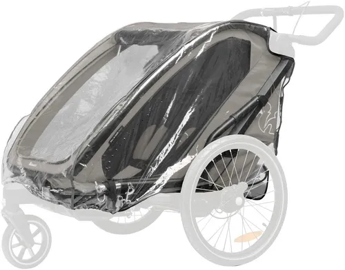 Hauck Regenverdeck Bike N Walk Duo Raincover - Regenschutz für Bike N Walk Fahrradanhänger, transparent und leicht, ideal für unbesorgte Fahrten bei jedem Wetter.