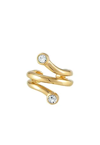 Elli Ohrringe Earcuff Ohrklemme mit Kristallen aus 925 Silber - Ohrringe für Damen - Modischer Earcuff aus 925 Sterling Silber, besetzt mit funkelnden Kristallen. Handgefertigt, anlaufgeschützt und in hochwertiger Juweliersqualität. Ein ideales Geschenk für besondere Anlässe!