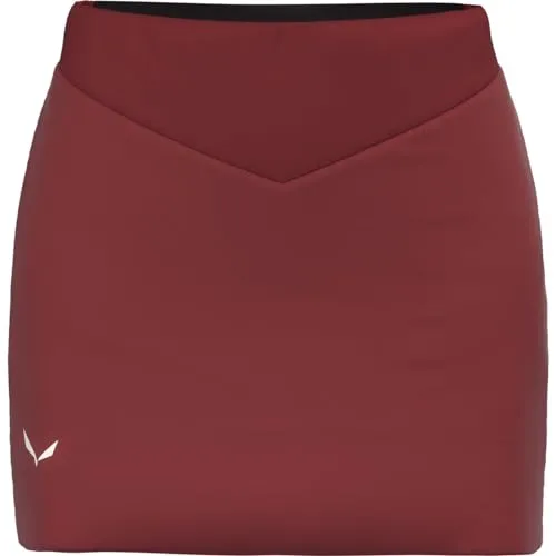 Salewa Women's Sella TWR Skirt - Kunstfaserrock Gr 38 rot - Isolationsrock für Damen, ideal für Skitouren. Leicht, isolierend und dehnbar, sorgt für Komfort und Wärme. DWR-imprägniert für optimalen Wetterschutz.