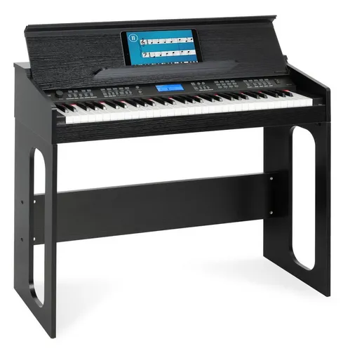 FunKey DP-61 III Keyboard - 61 anschlagsdynamische Tasten im Digitalpiano-Design, 300 Sounds und Lernfunktion für kreative Musiker