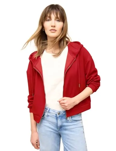 Street One Studio Sweatjacke im verkürzten Schnitt torch red 42