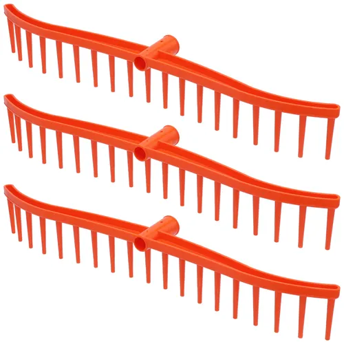 3x Heurechen 60cm, 19 Zinken, Rasenrechen, Laubrechen, Gartenrechen, Rechen