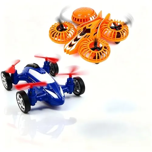 Beenavee Flugzeug Flugzeug Spielzeug Auto, Quadcopter Trägheitsspielzeugauto, Allradantrieb Off-Road Fahrzeug, Rutschfester Reifen, Geschenk für Kinder Geburtstag Weihnachten