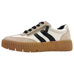 Tamaris WIDEFIT sportlicher Schnürer Beige Gr. 42