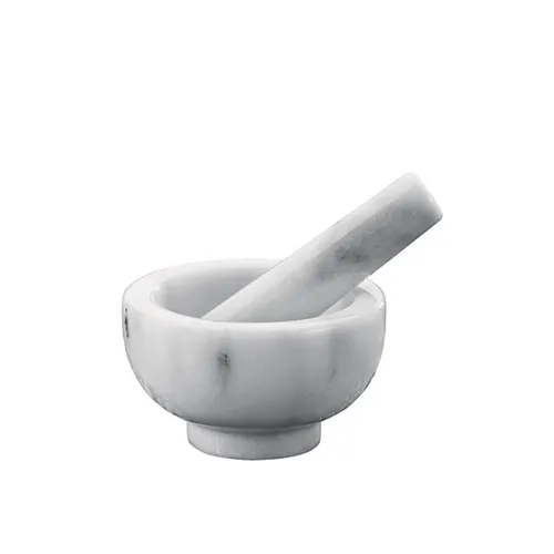 Küchenprofi Mörser Marmor weiss