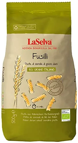 LaSelva Fusilli, Teigwaren aus Hartweizengrieß, 500g
