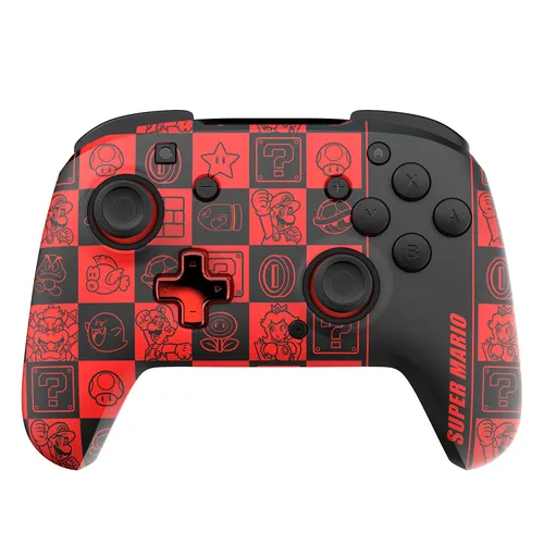 PDP LLC REMATCH GLOW Wireless Controller - Super Icon Controller in Mehrfarbig für Nintendo Switch und OLED, mit leuchtenden Effekten für ein intensives Gaming-Erlebnis