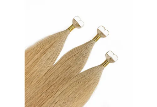 hair2heart Echthaar-Extension Premium Mini Tape Extensions #9/31 Lichtblond Gold-Asch 40cm