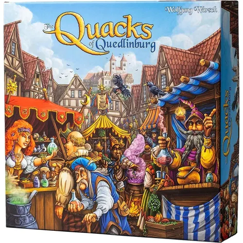 Schmidt Quacks of Quedlinburg (EN) - Gesellschaftsspiel für 2-4 Spieler, erlebe spannendes Brauen von Tränken und strategisches Planen, um die besten Zutaten zu sammeln und Punkte zu verdienen.