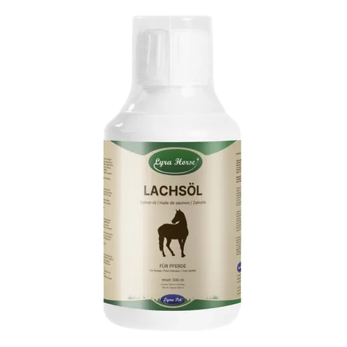 Produktbild % Lachsöl für Pferde Nährstoffe essentielle Fettsäuren Lyra Horse® 500 ml 100