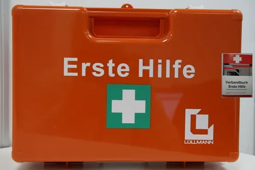 Steelboxx Arzttasche Betriebs Verbandskasten Erste Hilfe Koffer DIN 13157 Verbandkasten (Spar Set, 1-tlg), inkl. Verbandbuh