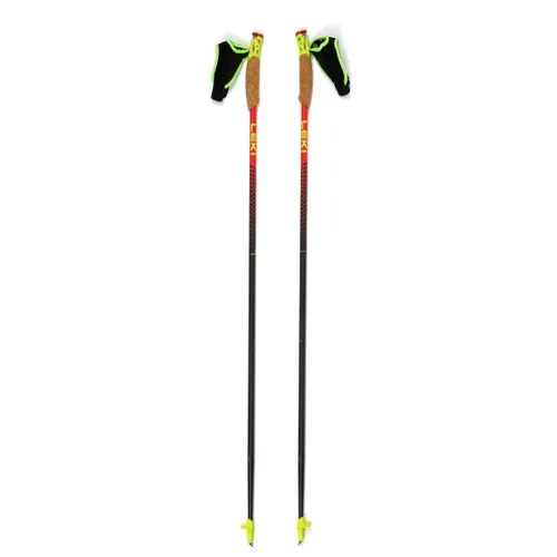 Leki Unisex Vertical K 115cm - Leichter Carbon-Wanderstock - Wanderstöcke aus Carbon mit nur 135 g für optimale Beweglichkeit. Ideal für schnelle Wanderungen, mit ergonomischem Korkgriff und Trigger Shark 2.0 für schnellen Schlaufenwechsel.