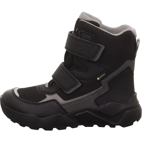 Superfit ROCKET Kinderschuhe Winterstiefel - Schwarz - Wanderschuhe für Kinder, warm gefüttert und mit praktischem Klettverschluss, ideal für kalte Wintertage und aktive Freizeit.