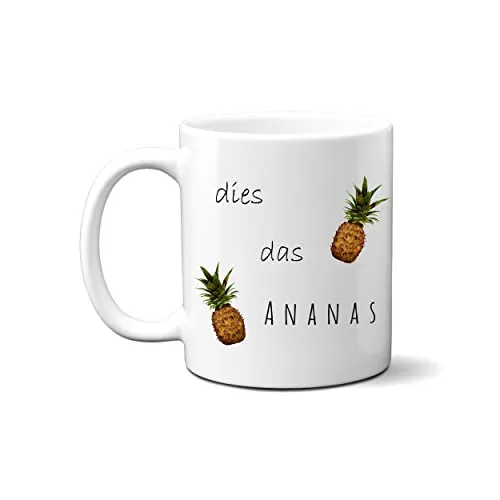 online-hut - Kaffeetasse - Tasse - Lieblingstasse - Sprüche Tasse - Ananas - Geschenkidee - LT-33