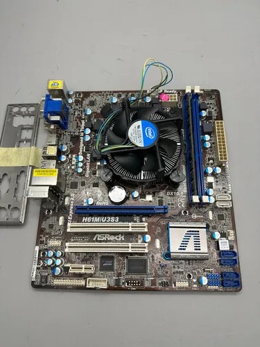 ASRock H61M/U3S3 Mainboard Bundle | i5-2500 | 4GB RAM | DDR3 | IO Blende