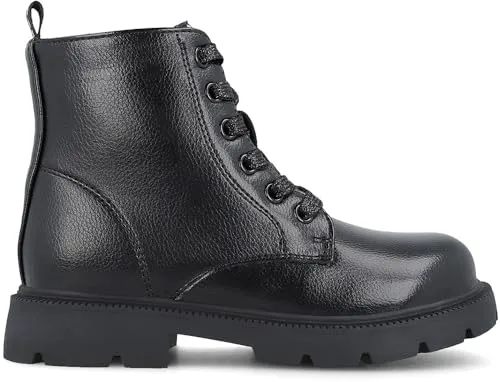 Garvalín Mädchenstiefel Schnürsenkeln Military-Stil Größe 31 Farbe Schwarz