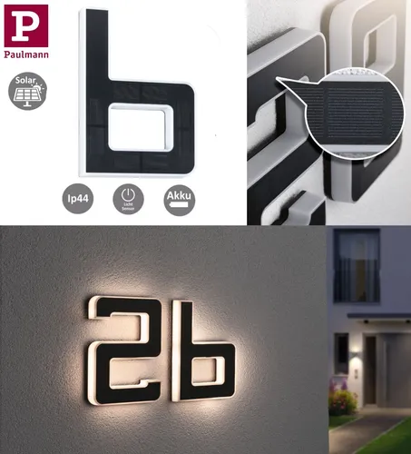 Paulmann 94651 LED Solar Hausnummer B