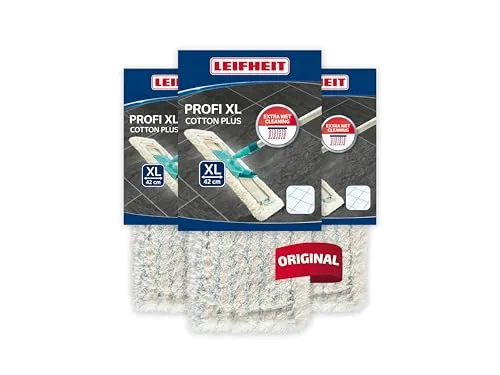 Leifheit Wischbezug Profi XL Cotton Plus (3er Pack) von Leifheit