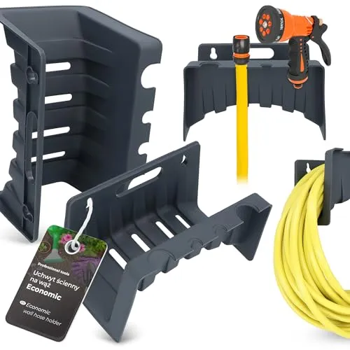 Schlauchhalter Gartenschlauchhalter Wandschlauchhalter Wand Halterung Aufhängung für Gartenschlauch Kunststoff Schlauchhalterung Schlauchgestell Schlauchaufhängung Schlauchhake