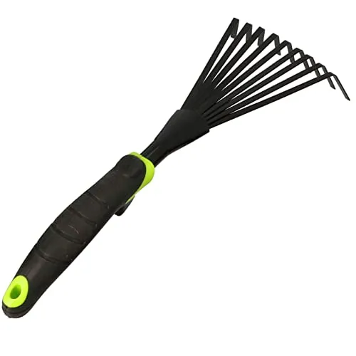 Forester Premium Garten Werkzeuge, Rechen Fächerbesen 40cm 9 Zähne stark und flexibel (Rechen/Fächerbesen 40cm)