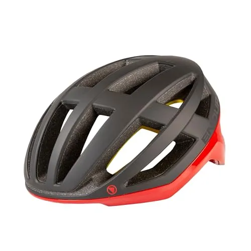Endura FS260-Pro Mips Helm rot (RD) M-L - Fahrradhelm mit MIPS-System für optimalen Schutz und Komfort, ideal für Radfahren, Mountainbiken und Pendeln. Leichte Konstruktion und große Lüftungsschlitze sorgen für hervorragende Belüftung.