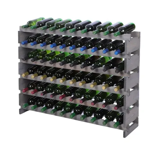 PROREGAL® Weinregal VINOTECA FLEX PRO 79x103x28cm für 60 Flaschen - Matratzen und Weinregal in einem: Das VINOTECA FLEX PRO bietet Platz für 60 Flaschen, inklusive 1-Liter-Flaschen, und überzeugt mit stabiler Konstruktion und elegantem Design.