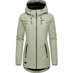 Ragwear Damen Winterjacke Zuzka kurz wasserdicht mit Kapuze - Funktionsjacken: Stylische, taillierte Winterjacke mit wasserabweisendem Material und kuscheligem Teddyfleece-Futter für optimalen Komfort in der kalten Jahreszeit.