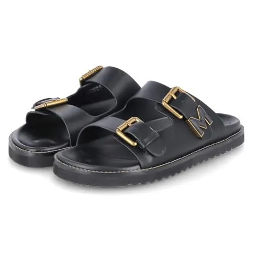 Mexx Damen Pantolette Schwarz - Größe 40 - Stylische schwarze Pantolette mit pflegeleichter Oberfläche und flexibler, griffiger Laufsohle für hohen Tragekomfort und vielseitige Kombinationsmöglichkeiten.
