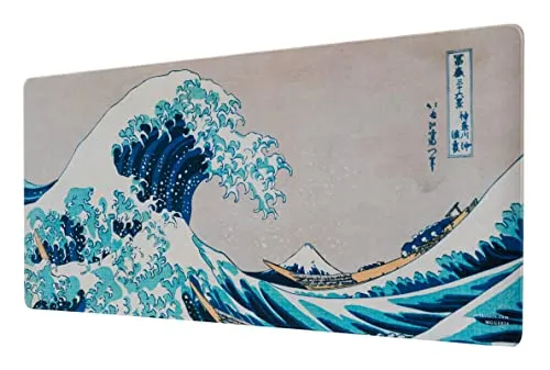 Grupo Erik Gaming Mauspad XXL Die Große Welle vor Kanagawa - Rutschfest und wasserabweisend, ideale Gaming-Oberfläche für Geschwindigkeit und Präzision