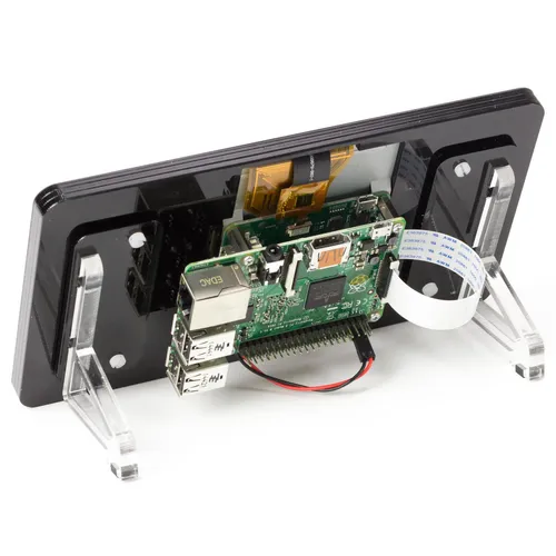 Rahmen für offizielles 7 Raspberry Pi Touchscreen Display - Noir