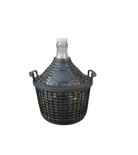 Glasballon im Schutzkorb  Wein- und Obstverarbeitung