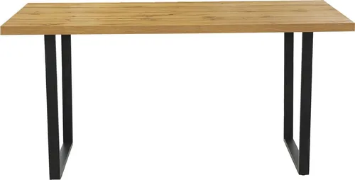 Jockenhöfer Gruppe Esstisch Leipzig, Wildeiche-Optik, 160x80 cm - Stilvoller Esstisch in Wildeiche-Optik, ideal für gesellige Abende. Mit robustem Kufengestell und beständiger MDF-Platte für eine langlebige Nutzung. Perfekt für dein Esszimmer!
